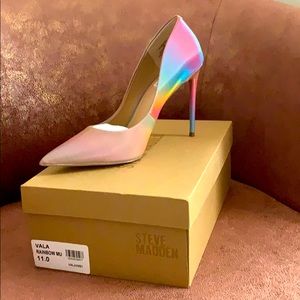 Steve Madden Vala Rainbow Heels.